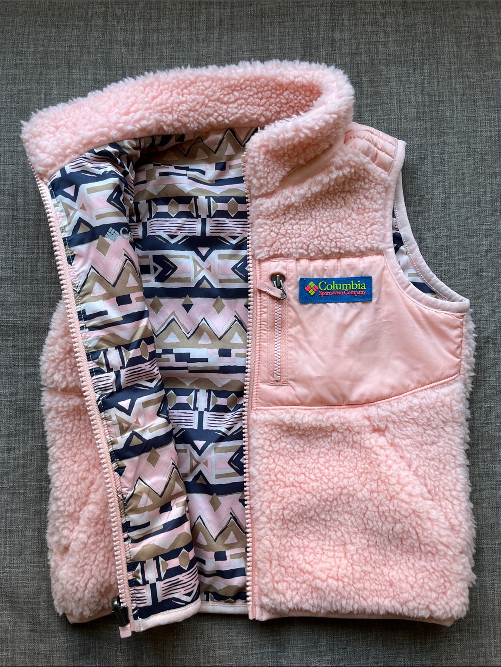 Columbia Sportswear Reversible Archer Ridge Sherpa Vest 4T